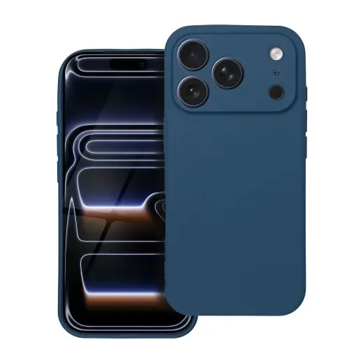 Soft maciņš telefonam iPhone 17 Pro tumši zils
