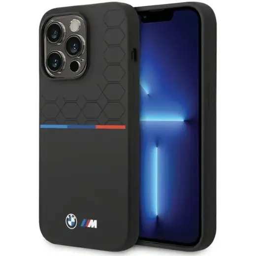 BMW BMHCP15X22SMPK iPhone 15 Pro Max 6.7" czarny|black Silicone Pattern