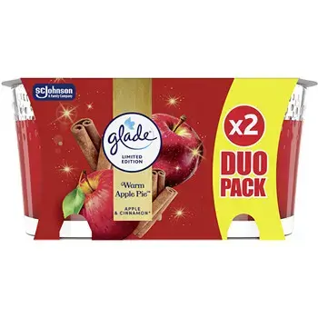 Glade Warm Apple Pie Candle Duo - Sada vonných svíček 112.0g
