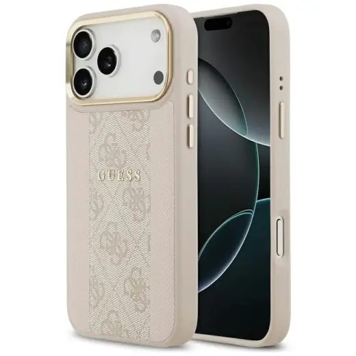 Case Guess 4G Stripe MagSafe for iPhone 17 Pro Max pink