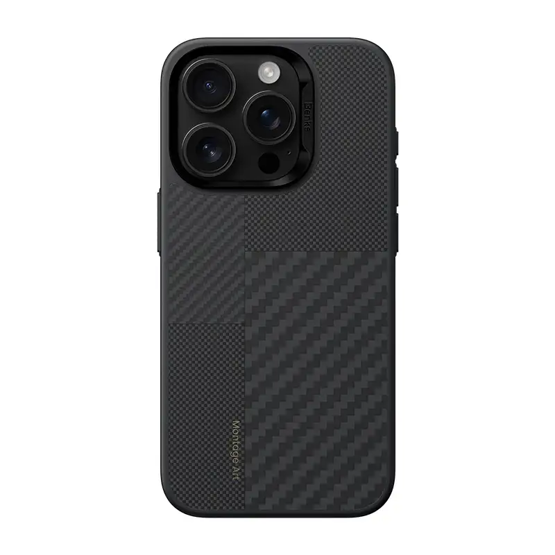 Benks Montage Magnetic Armor Pro Kevlar phone case for iPhone 15 Pro black