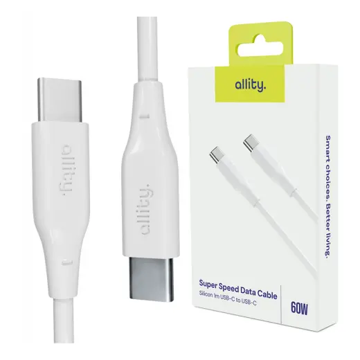 Allity cable AUC-02 USB-C - USB-C 1.0 m 60W white