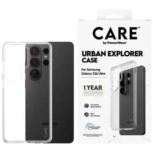 CARE by PanzerGlass Urban Explorer telefoni ümbris Samsung Galaxy S26 Ultra (S948) läbipaistev
