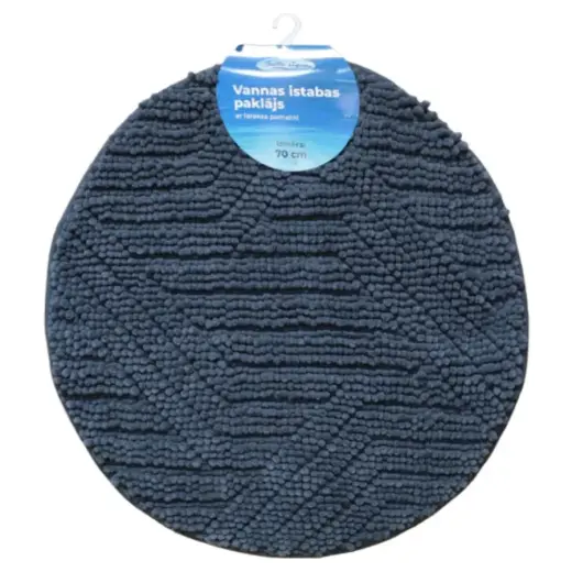 Vannas istabas paklājiņš D70cm Square, pelēks