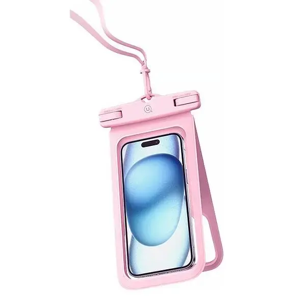 USAMS Etui wodoodporne podwójne 6.7" IP68 różowy|pink FSD1403 (YD014)