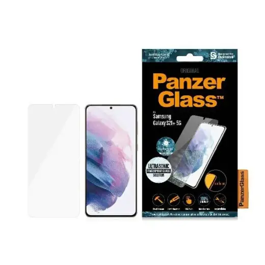 PanzerGlass E2E Microfracture Sam S21+G996 Case Friendly Finger Print AntiBacterial czarny/black