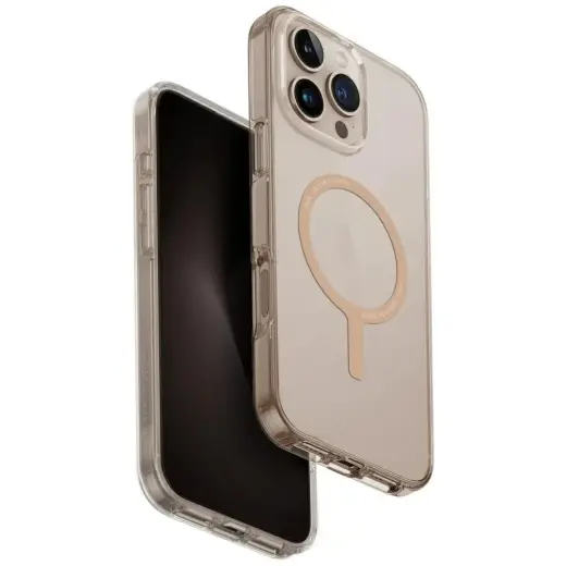 Case UNIQ Clario for iPhone 16 Pro Max Magclick Charging transparent|gold