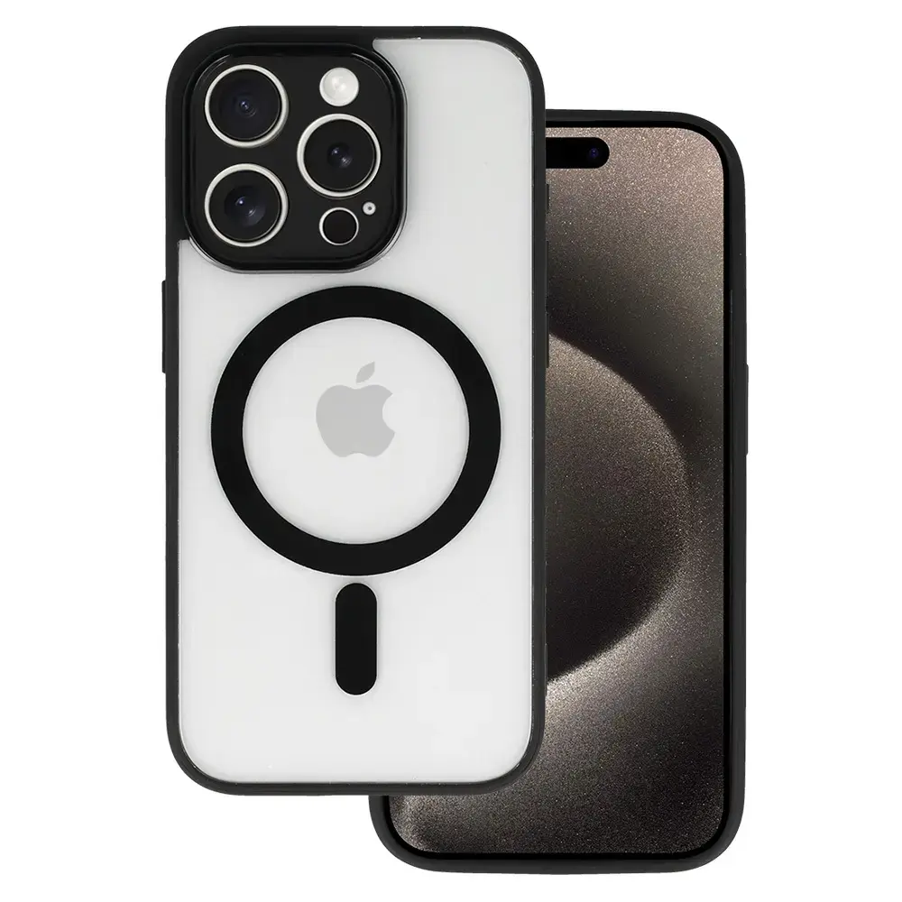 Acrylic Color Magsafe Case for Iphone 16 Pro Max black