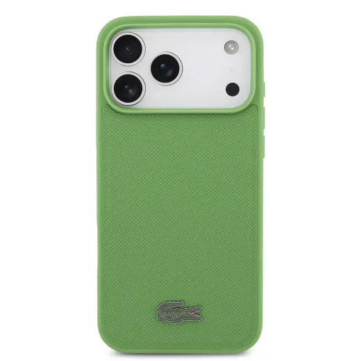 Lacoste Iconic Petit Pique MagSafe Case + Wallet for iPhone 17 Pro Max Green
