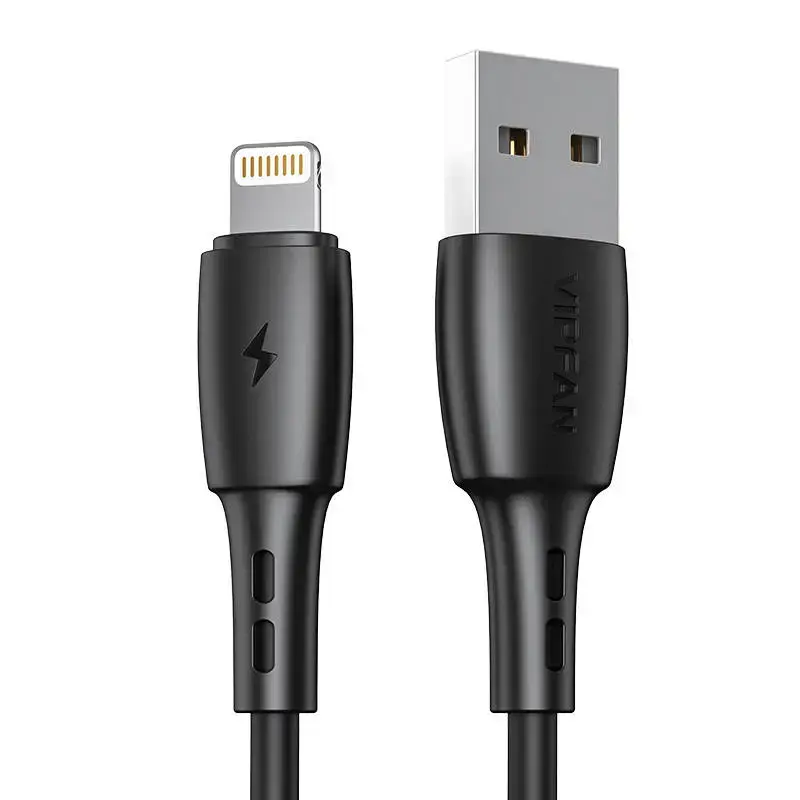 USB to Lightning cable Vipfan Racing X05, 3A, 2m (black)