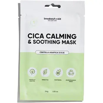 Breakout+aid Cica Calming AND Soothing Mask - Calming Mask 34.0g