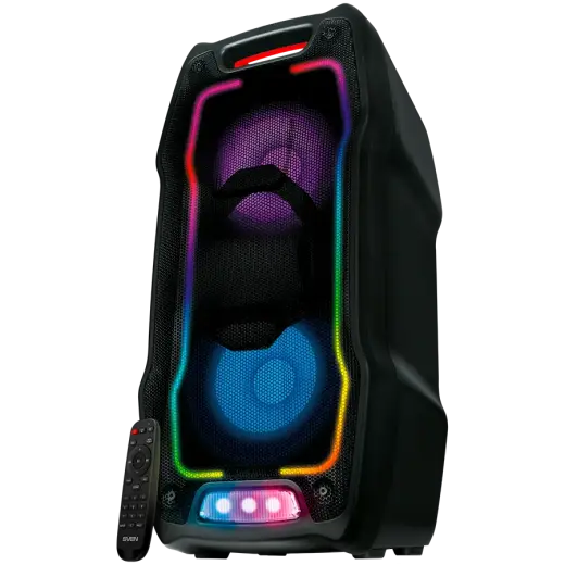 Speaker SVEN PS-730, black (100W, TWS, Bluetooth, FM, USB, microSD, LED-display, 4400mA*h)