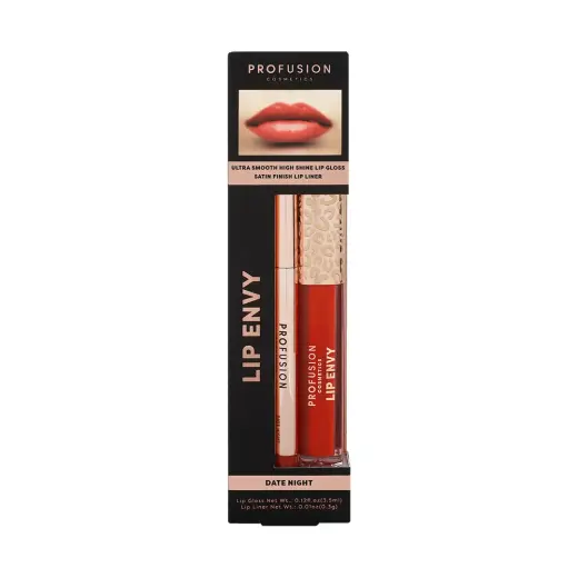Set Profusion Cosmetics: Lip Envy Date Night, Lip Gloss, 3.5 ml + Lip Envy Date Night, Lip Liner, 0.3 g