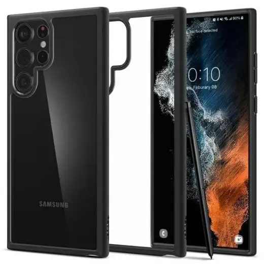 Spigen Ultra Hybrid Samsung S908 S22 Ultra Matte Black ACS03919