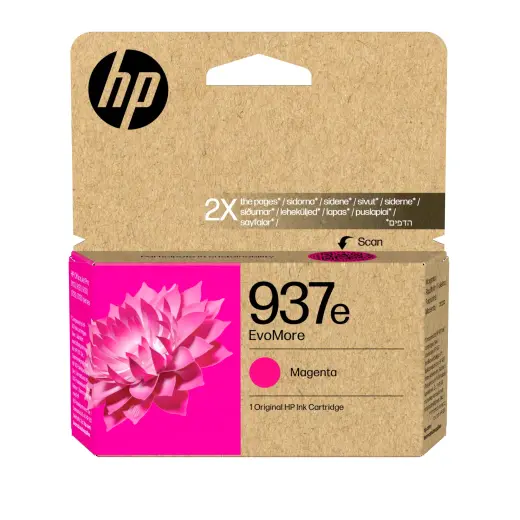 Tintes kārtridžs HP 937e EvoMore 4S6W7NE purpursarkans