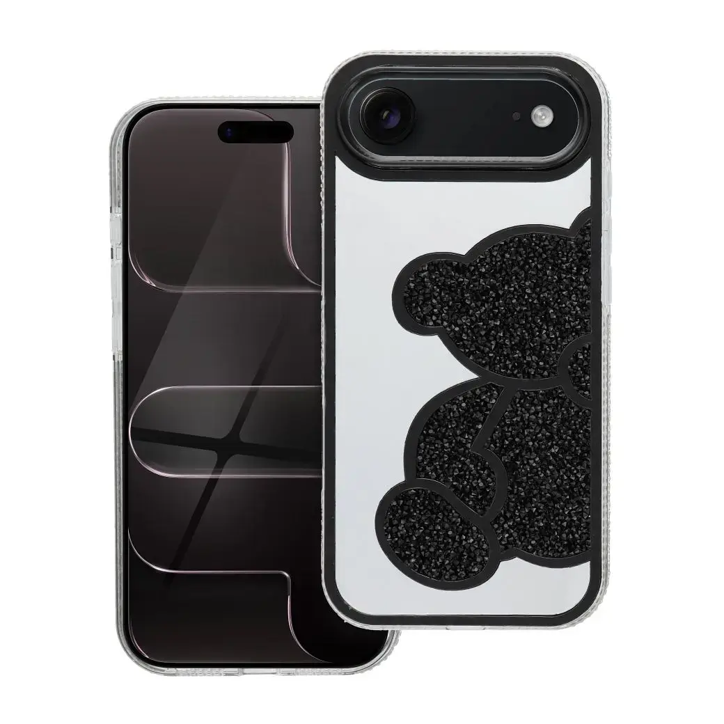 TEDDY BEAR maciņš telefonam iPhone 17 Air melns
