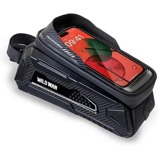 WILDMAN traveling bag for bike frame with zipper 2L (4 "- 7") M30 black