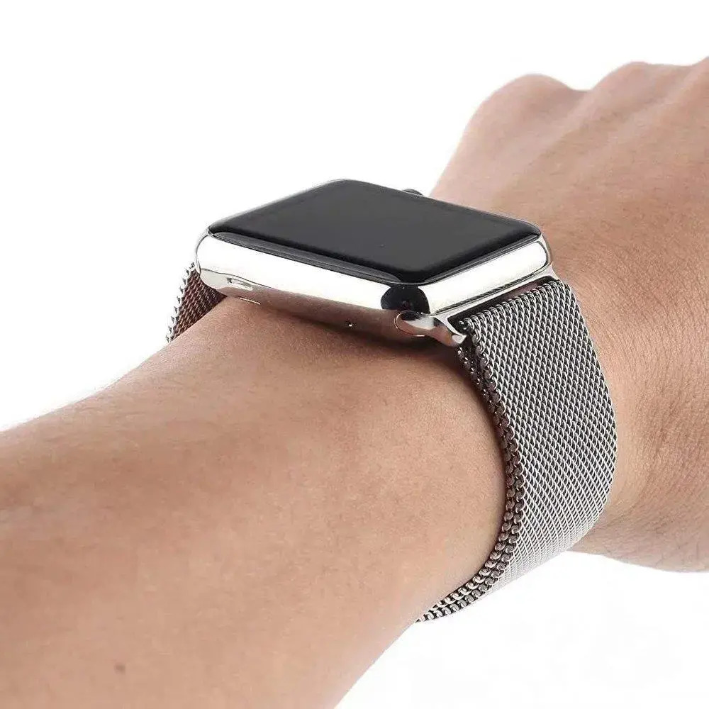 Hurtel viedpulksteņa siksniņa priekš Apple Watch (38/40 mm) | nerūsējošs tērauds | sarkana