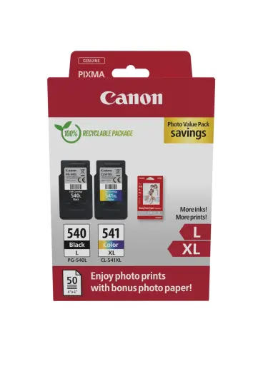 Tindikassettide komplekt Canon PG-540L/CL-541XL 5224B012 must/tsüaan/magenta/kollane 2 tk