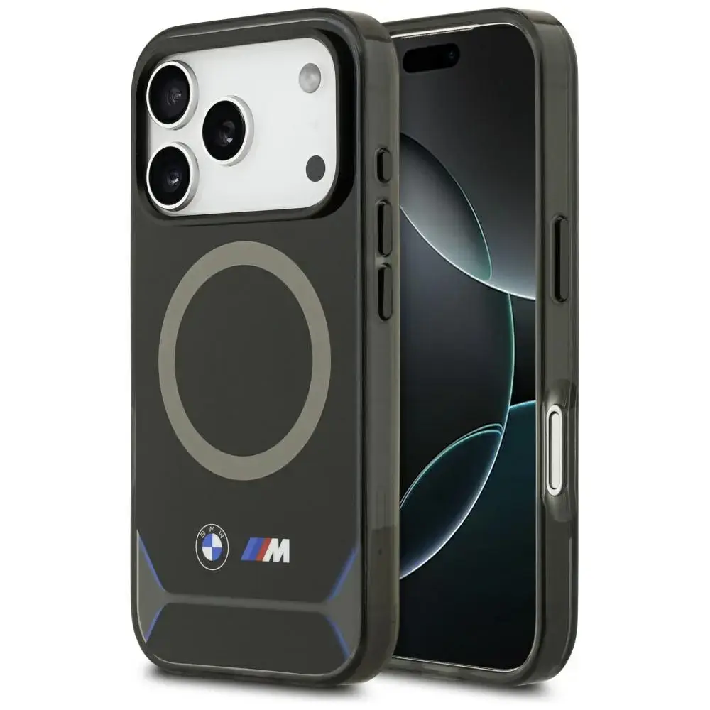 BMW M IML Metal Buttons & Logo MagSafe Case for iPhone 17 Pro Blue