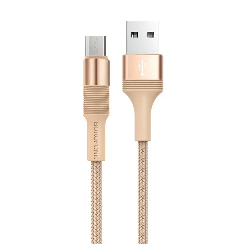 Borofone BX21 Outstanding data transfer and charging cable | USB-A to Micro USB | 12W | 1m | gold