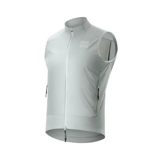 Rockbros YDMJ003 Spring/Autumn Windproof Vest Size M - White/Gray
