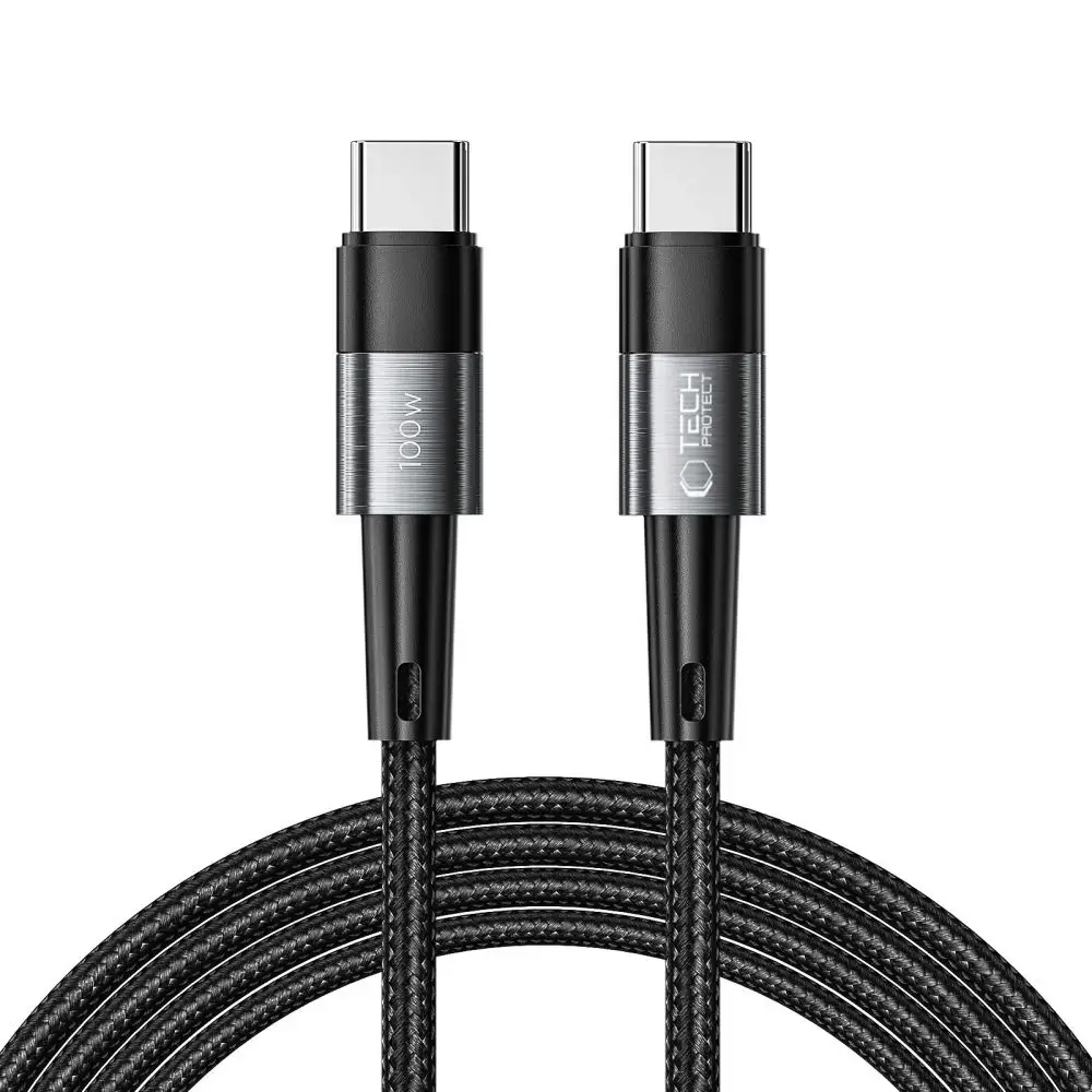 Tech-Protect UltraBoost data transfer and charging cable | USB-C to USB-C | 100W | 2m | gray