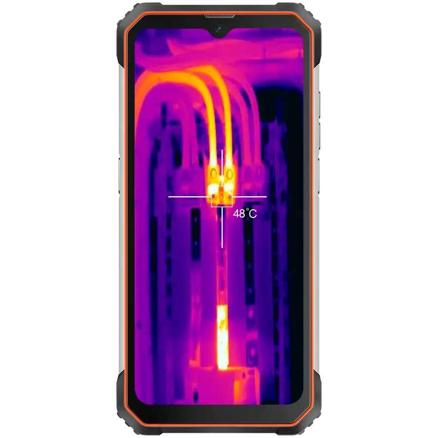 Blackview Rugged BL8800 Dual 5G Pro 6.58" FHD+IPS 1080x2408 8GB/128GB, MT6833V Octa-core 2.2GHz, 16MP Front/5MP+50MP Back Camera FLIR thermal camera Battery 8380mAh Type-C Android 11 Fingerprint Dual SIM NFC NO Charger MIL-STD-810H Orange
