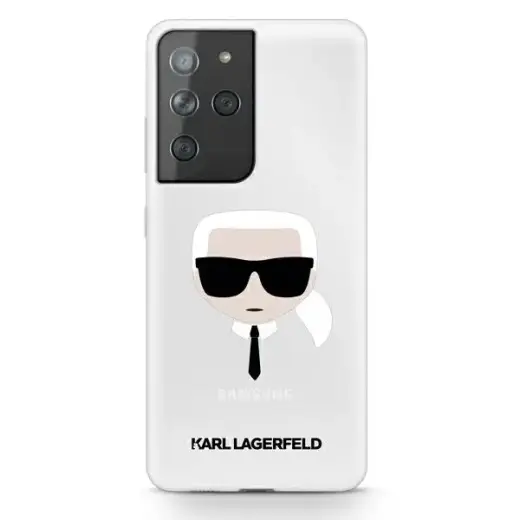 Karl Lagerfeld KLHCS21LKTR S21 UltraG998 hardcase Transparent Karl`s Head