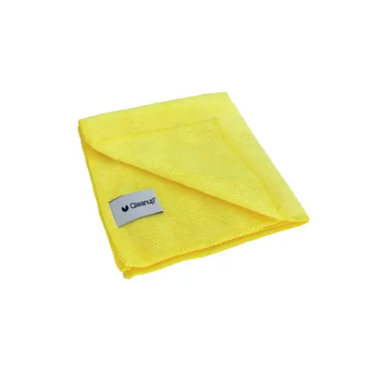 Mikrokiudlapid 250gsm, 30x30, 10 tk. QLEANUP kollane