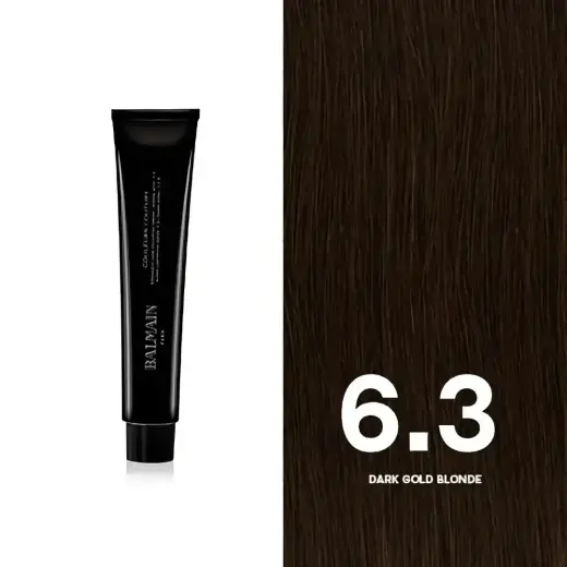 Balmain Professionnel, Couleurs Couture, Permanent Hair Dye, 6.3 Dark Gold Blonde, 60 ml