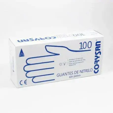 CORYSAN Nitrile Gloves, Size S -
