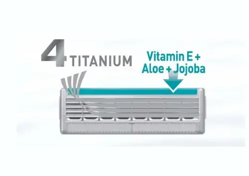 Wilkinson Sword Quattro Titanium Sensitive ( 8 pcs ) - Spare head