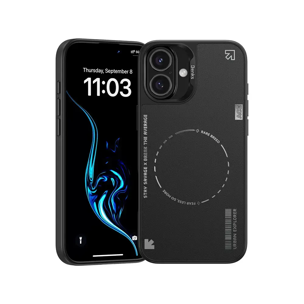 Benks Dynamic Minimalist maciņš telefonam iPhone 16 melns