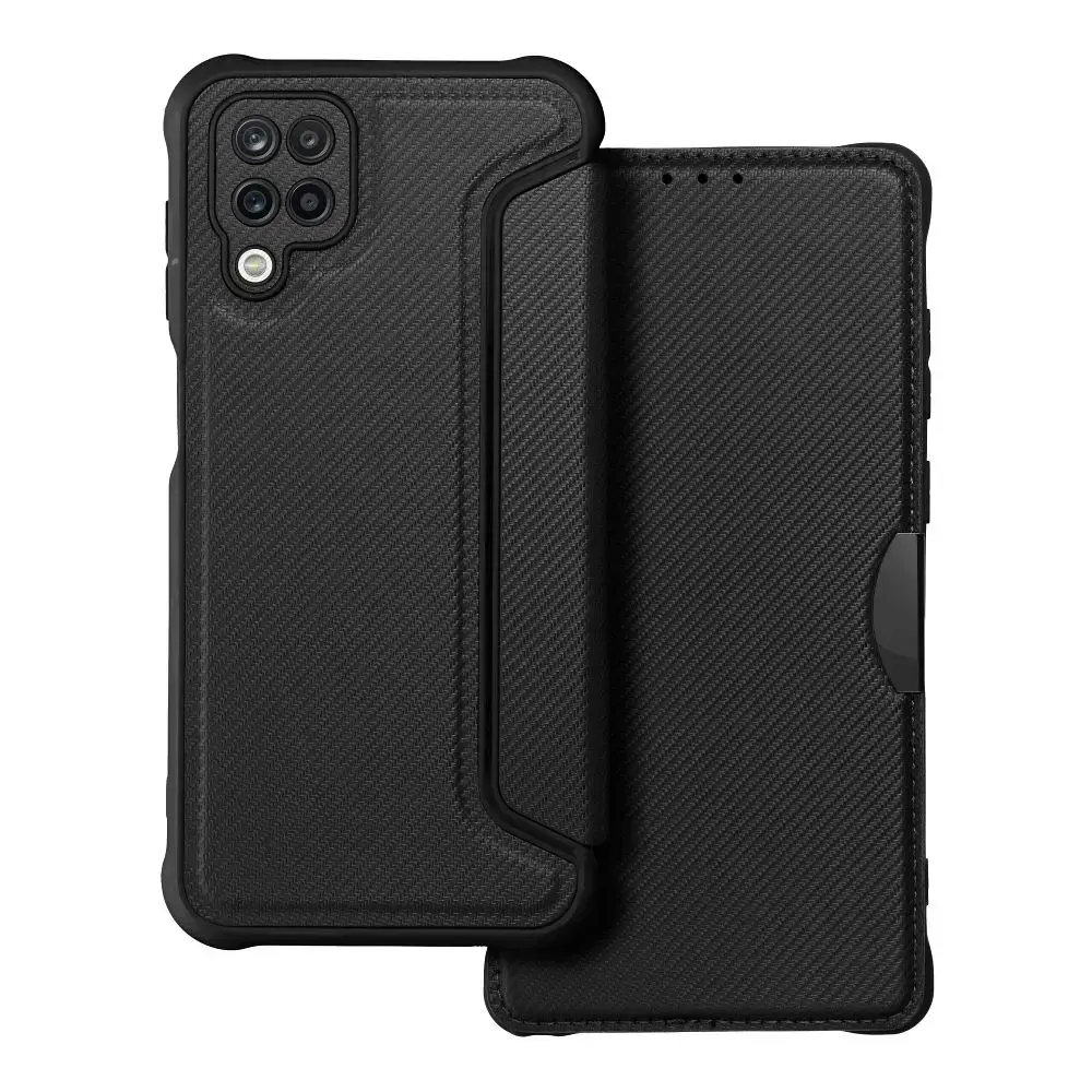 Razor grāmatveida maciņš telefonam Samsung Galaxy A12 (A125) | M12 (M127) melns