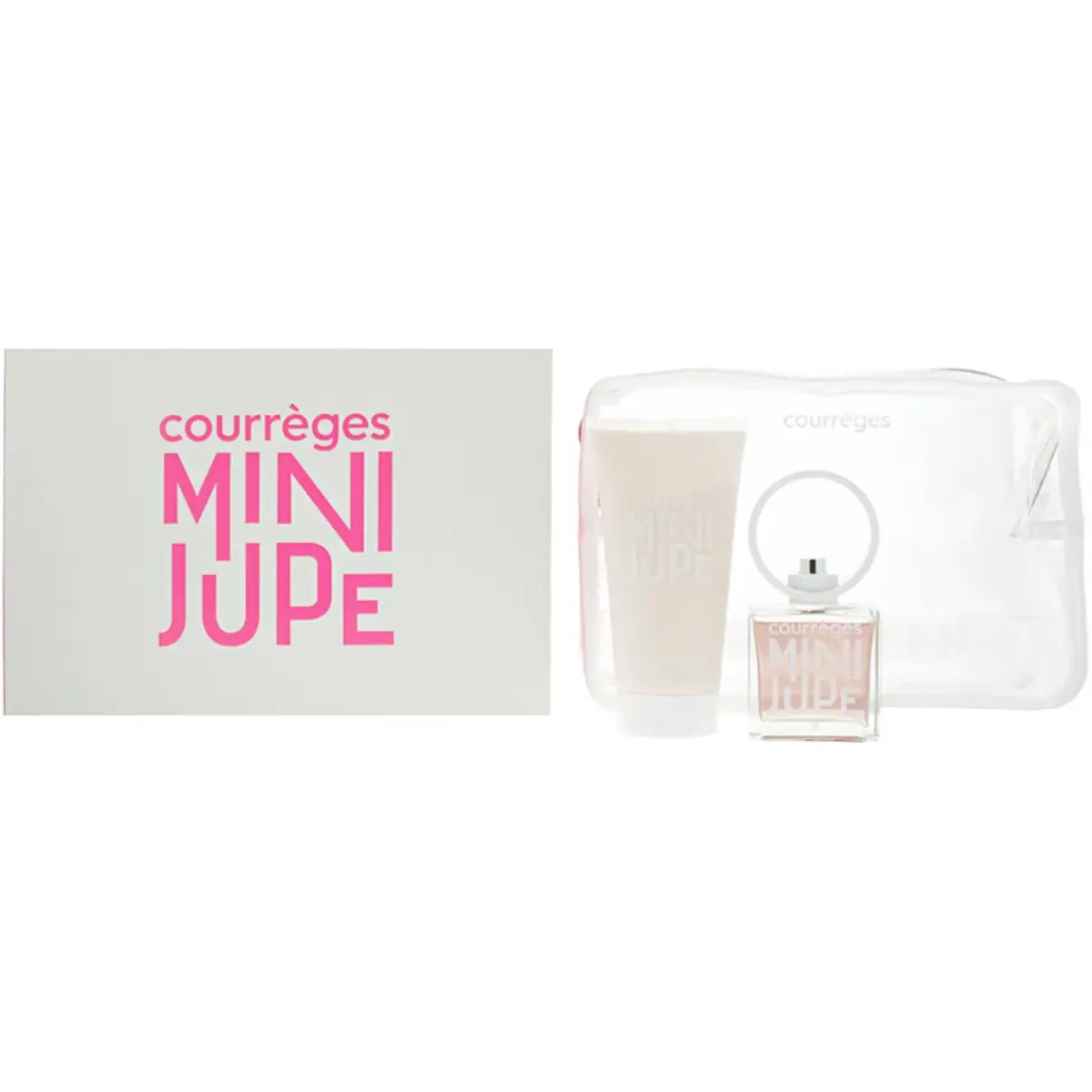 Set Courreges: Mini Jupe, Eau De Parfum, For Women, 50 ml + Mini Jupe, Hydrating, Body Cream, For Face, All Day, 150 ml