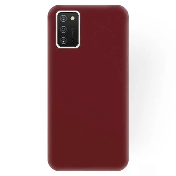 Fusion soft matte back case silicone for Samsung A025 Galaxy A02S dark red