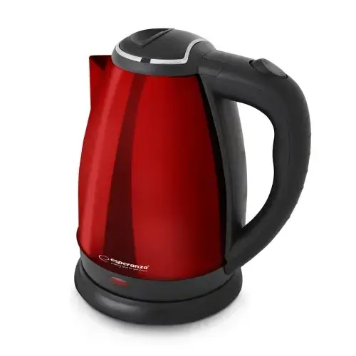 Esperanza EKK013R tējkanna 1.8L 1800W Nerūsējoša tērauda korpuss sarkans