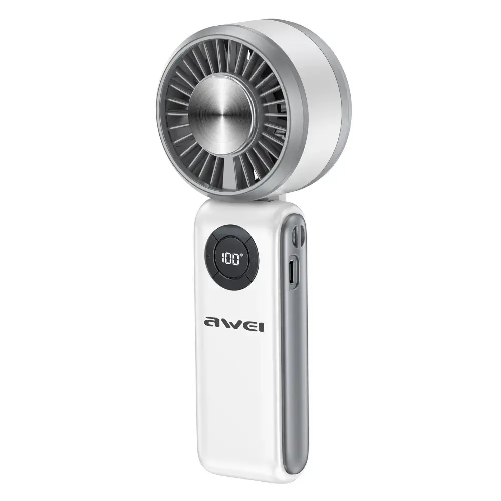 Handheld fan AWEI F39 Fast Ice white
