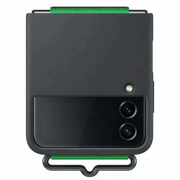 EF-GF721TBE Samsung Silicone Cover with Strap for Galaxy Z Flip 4 Black