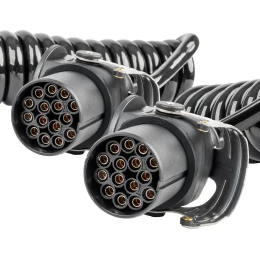 Spring cable  TIR 2x 15 PIN 5m 24V AMIO-04382