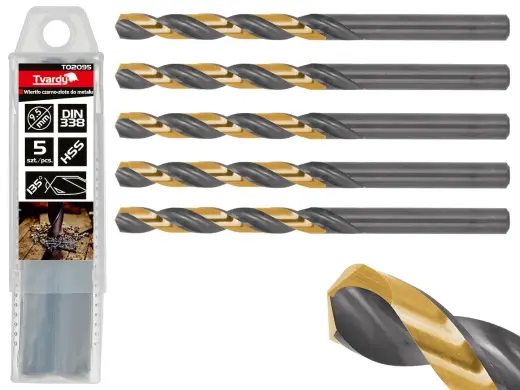HSS 9.50mm must-kuldne metallipuur