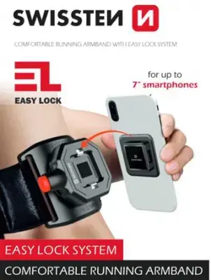 Swissten Quick Connect Armband | Rokas Telefona Turētājs 4 - 6.8 collas