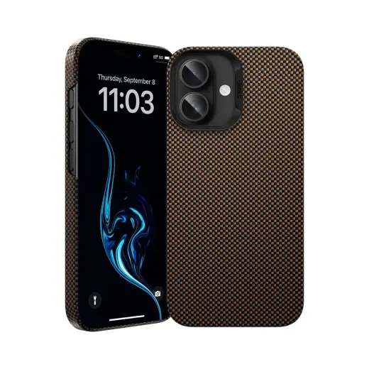 Benks Magnetic Armor Tint Kevlar 1000D (S063) for Iphone 16 gold
