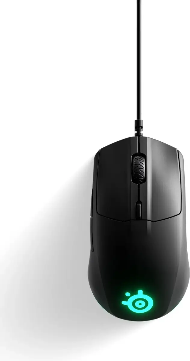 SteelSeries Rival 3 Gaming Mouse  Wired  Black