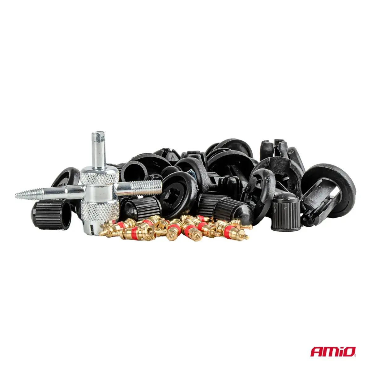 Car body clips set 83+18 pcs with tools AMIO-04740
