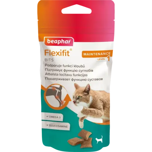 Vitamīnizēta papildbarība - Beaphar FLEXIFIT BITS CATS 35g