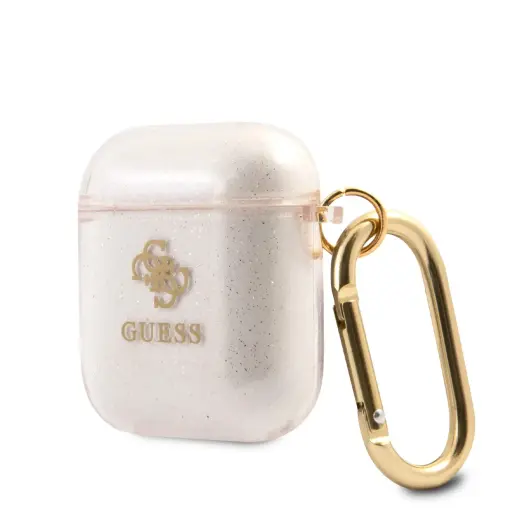 GUA2UCG4GD Guess 4G TPU Glitter Case for Airpods 1|2 Gold