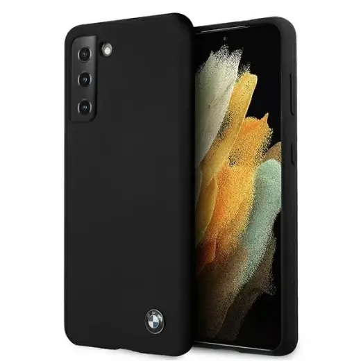 Etui BMW BMHCS21SSILBK S21 G991 czarny|black hardcase Silicone Signature