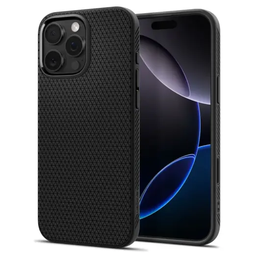 Spigen Liquid Air "T" Mag чехол с поддержкой MagSafe для телефона iPhone 16 Pro чёрный